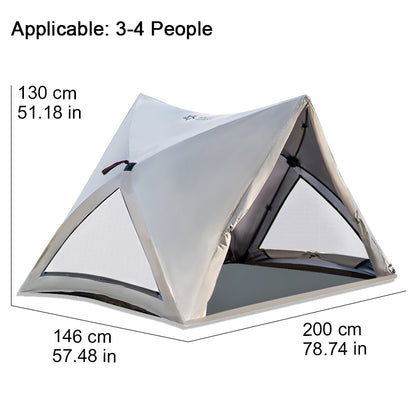 3-4인용 자동 퀵 오프닝 야외 캠핑 텐트